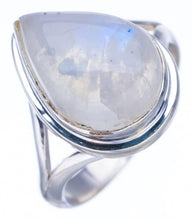 StarGems® Natural Moonstone Handmade 925 Sterling Silver Ring 6 F2584