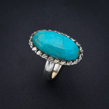 StarGems  Natural Turquoise Handmade 925 Sterling Silver Ring 7.25 F2320