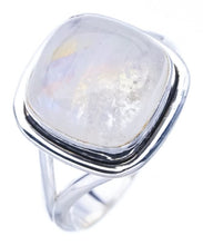 StarGems® Natural Moonstone Handmade 925 Sterling Silver Ring 5 F0644