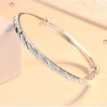 StarGems® Adjustable Shooting Star Handmade 999 Sterling Silver Bangle Bracelet For Women Cb0132