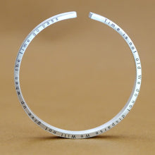 StarGems  Opening Carved Antler Handmade 999 Sterling Silver Bangle Cuff Bracelet For Women Cb0035