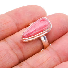 StarGems  Natural Rhodonite Handmade 925 Sterling Silver Ring 6 F0376