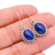 StarGems  Natural Lapis Lazuli Handmade 925 Sterling Silver Earrings 1.25" F5661