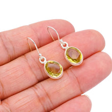 StarGems  Natural Citrine Handmade 925 Sterling Silver Earrings 1.25" F6453