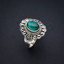 StarGems  Natural Malachite Handmade 925 Sterling Silver Ring 8.5 F1087