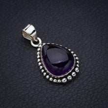 StarGems  Natural Amethyst Handmade 925 Sterling Silver Pendant 1.25" F5346