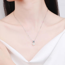 StarGems® 8mm River Pearl Minimalist 0.5cttw Moissanite 925 Silver Platinum Plated Necklace 40+5cm NX069