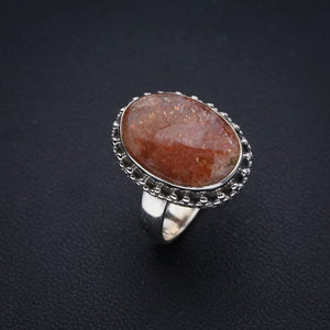 StarGems  Natural Calcite Handmade 925 Sterling Silver Ring 6 F0582