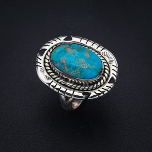 StarGems  Natural Turquoise Pigeon Handmade 925 Sterling Silver Ring 5.75 F2335