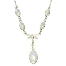 StarGems  Natural Rainbow Moonstone Handmade Unique 925 Sterling Silver Necklace 16.25+1.25" A3187