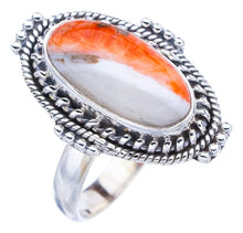 StarGems  Natural Copper Chalcedony Handmade 925 Sterling Silver Ring 7.75 F1711