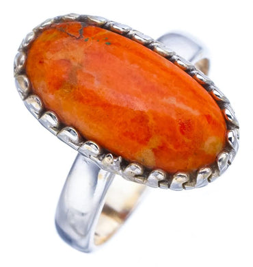 StarGems  Natural Calcite Handmade 925 Sterling Silver Ring 8 F2108