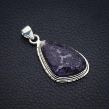 StarGems  Natural Purple Lepidolite Handmade 925 Sterling Silver Pendant 1.75" F4050