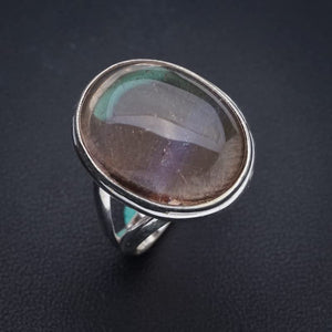 StarGems® Natural Quartz Handmade 925 Sterling Silver Ring 8.5 E9194