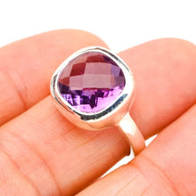 StarGems  Natural Amethyst Handmade 925 Sterling Silver Ring 7.5 E9237