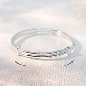 StarGems® Adjustable Stereoscopic Peacock Handmade 999 Sterling Silver Bangle Bracelet For Women Cb0168