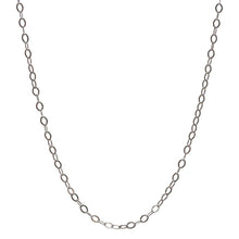 StarGems  Solid 925 Sterling Silver 1.0 MM Handmade Boho Oval-Link Chain Necklace 16"+2" Extender T8933