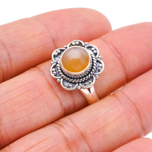 StarGems  Natural Cats Eye Handmade 925 Sterling Silver Ring 8.75 F1241