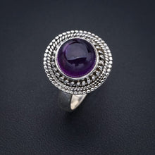 StarGems  Natural Amethyst Handmade 925 Sterling Silver Ring 8.5 F2875