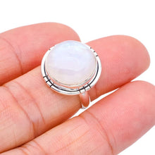 StarGems  Natural Moonstone Handmade 925 Sterling Silver Ring 5.75 F2709