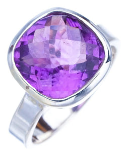 StarGems  Natural Amethyst Handmade 925 Sterling Silver Ring 8.25 F2893