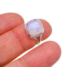 StarGems® Natural Moonstone Handmade 925 Sterling Silver Ring 4 F2518