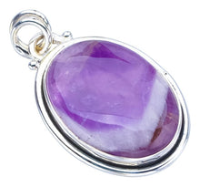 StarGems  Natural Chevron Amethyst Handmade 925 Sterling Silver Pendant 1.5" F4055