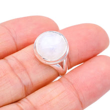 StarGems  Natural Moonstone Handmade 925 Sterling Silver Ring 6 F2706