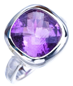 StarGems  Natural Amethyst Handmade 925 Sterling Silver Ring 6.25 F2840