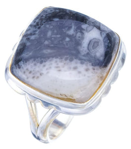 StarGems  Natural Jasper Handmade 925 Sterling Silver Ring 8.75 F2075