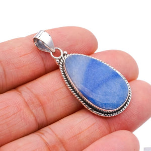 StarGems  Natural Owyhee Opal Handmade 925 Sterling Silver Pendant 1.75" F4148