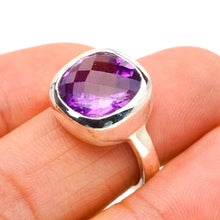 StarGems  Natural Amethyst Handmade 925 Sterling Silver Ring 5.25 E9167