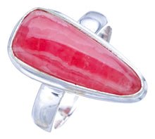 StarGems  Natural Rhodonite Handmade 925 Sterling Silver Ring 6 F0376