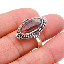 StarGems  Natural Crazy Lace Agate Handmade 925 Sterling Silver Ring 8.75 F0982