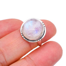 StarGems  Natural Moonstone Handmade 925 Sterling Silver Ring 4.75 F2503