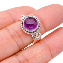 StarGems® Natural Amethyst Handmade 925 Sterling Silver Ring 9.5 F2849