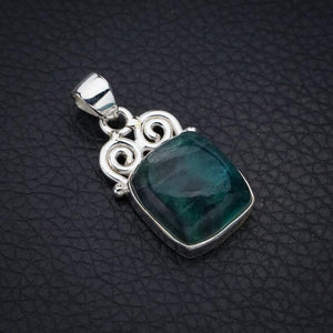 StarGems® Natural Fluorite Handmade 925 Sterling Silver Pendant 1.25" F4479