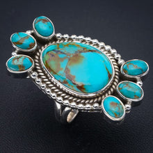 StarGems  Natural Turquoise Handmade 925 Sterling Silver Ring 7.5 F0413