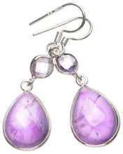 StarGems® Natural Amethyst Handmade Mexican 925 Sterling Silver Earrings 1 3/4" T3291