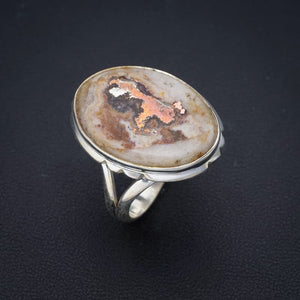 StarGems® Natural Jasper Handmade 925 Sterling Silver Ring 7.75 F0968