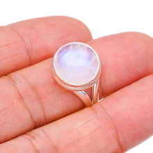 StarGems® Natural Moonstone Handmade 925 Sterling Silver Ring 8 F2549