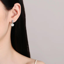 StarGems® 9mm AAAA Pearls 0.28cttw Moissanite 925 Silver Platinum Plated Stud Earrings EX064