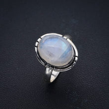 StarGems  Natural Moonstone Handmade 925 Sterling Silver Ring 5.75 F0624