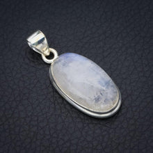 StarGems  Natural Moonstone Handmade 925 Sterling Silver Pendant 1.5" F5025