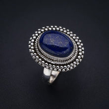 StarGems  Natural Lapis Lazuli Handmade 925 Sterling Silver Ring 8 F1817