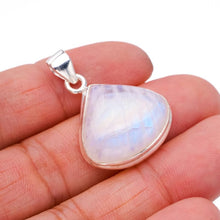 StarGems  Natural Moonstone Handmade 925 Sterling Silver Pendant 1.25" F5047