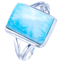 StarGems® Natural Larimar Handmade 925 Sterling Silver Ring 10.25 F0244