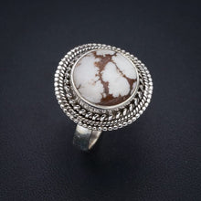 StarGems  Natural Penut Wood Jasper Handmade 925 Sterling Silver Ring 8.25 F1986