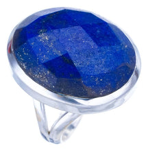 StarGems® Natural Lapis Lazuli Handmade 925 Sterling Silver Ring 5.5 F1814