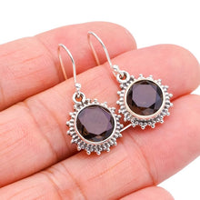 StarGems® Natural Smoky Quartz Handmade 925 Sterling Silver Earrings 1.25" F5728